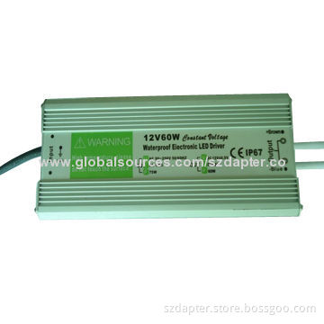 LED Driver, 12/24V 60W, IP67, CE/RoHS Marks